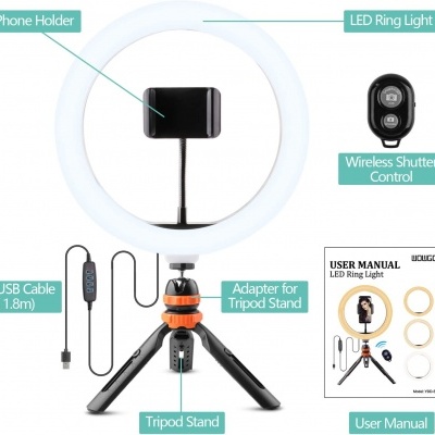 Ring&#x20;Light&#x20;Anel&#x20;de&#x20;Luz&#x20;Est&#x00E1;vel&#x20;Mesa