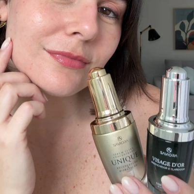 Kit&#x20;Dia&#x20;Noite&#x20;Serum&#x20;Visage&#x20;E&#x20;Unique&#x20;Saviora&#x20;Skincare&#x20;Rugas