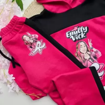 Conjunto&#x20;Moletom&#x20;Emilly&#x20;Vick&#x20;Feminino&#x20;Pink&#x20;com&#x20;Capuz&#x20;e&#x20;Cal&#x00E7;a&#x20;Boca&#x20;Larga&#x2705;PRONTA&#x20;ENTREGA