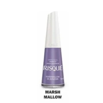 Verniz de unhas roxo claro RISQUÉ Marshmallow de Açúcar