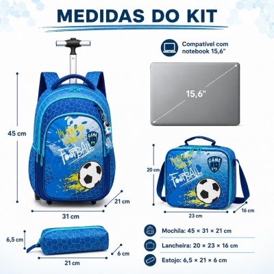 Kit&#x20;Mochila&#x20;Escolar&#x20;Infantil&#x20;de&#x20;Rodinhas&#x20;Futebol&#x20;&#x2B;&#x20;Lancheira&#x20;&#x2B;&#x20;Estojo