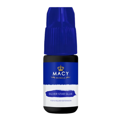 Frasco de cola para extensão de pestanas MACY KOREA com tampa azul