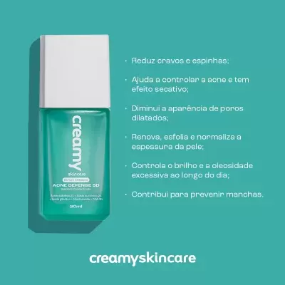 Creamy&#x20;Skincare&#x20;S&#x00E9;rum&#x20;Antiacne&#x20;Acne&#x20;Defense&#x20;5d&#x20;30ml