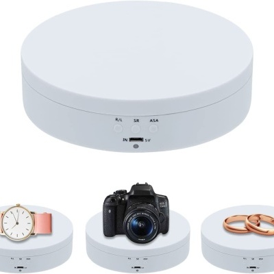 Base&#x20;Girat&#x00F3;ria&#x20;El&#x00E9;trica&#x20;para&#x20;Fotografia&#x20;Branco&#x2F;Preto