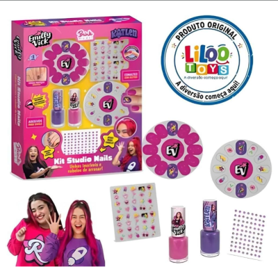 Kit&#x20;Nails&#x20;Dos&#x20;Rosa&#x20;Emilly&#x20;Vick&#x2705;PRONTA&#x20;ENTREGA