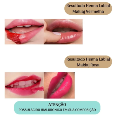 Henna&#x20;Labial&#x20;Vermelho&#x20;Makiaj&#x20;S&#x00E9;rum&#x20;Hidratante