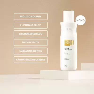 Escova&#x20;Progressiva&#x20;150g&#x20;-&#x20;Fashion&#x20;Gold&#x2705;PRONTA&#x20;ENTREGA