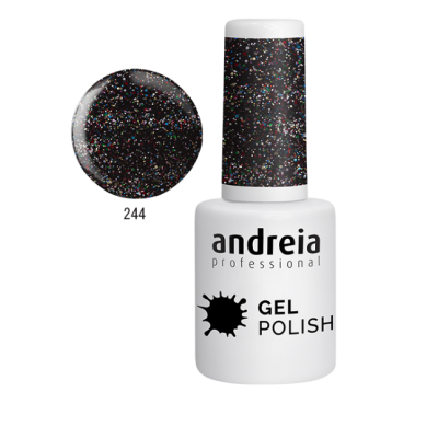 Verniz gel para unhas Andreia Professional cor 244 com tampa preta e pontos coloridos