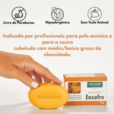 Kit&#x20;6&#x20;Sabonetes&#x20;Granado&#x20;Enxofre&#x20;90g