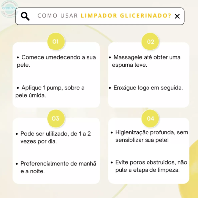 Creamy&#x20;Limpador&#x20;Glicerinado&#x20;Antioleosidade&#x20;&#x20;Skincare&#x20;200ml&#x20;&#x2705;PRONTA&#x20;ENTREGA