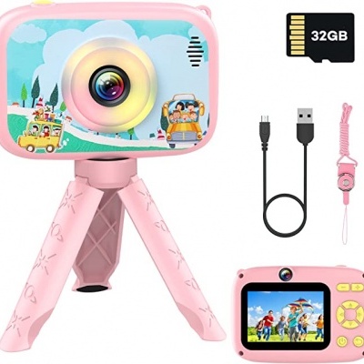 C&#x00E2;mara&#x20;Crian&#x00E7;as&#x20;Ecr&#x00E3;&#x20;IPS&#x20;HD&#x20;&#x7C;&#x20;Mini&#x20;Trip&#x00E9;&#x20;&#x7C;&#x20;Cart&#x00E3;o&#x20;32&#x20;GB&#x20;Incorporado