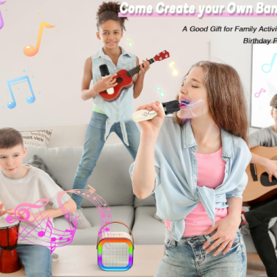 karaoke&#x20;2&#x20;Microfones&#x20;sem&#x20;Fios&#x20;Presente&#x20;para&#x20;Crian&#x00E7;a&#x20;&#x2705;PRONTA&#x20;ENTREGA