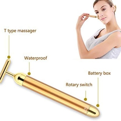 Massajador&#x20;Facial&#x20;Banhado&#x20;a&#x20;Ouro&#x20;24k