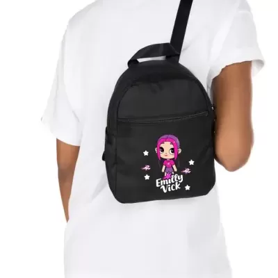Mochila&#x20;Feminina&#x20;Sportswear&#x20;Preto&#x20;Emilly&#x20;Vick&#x20;Mini