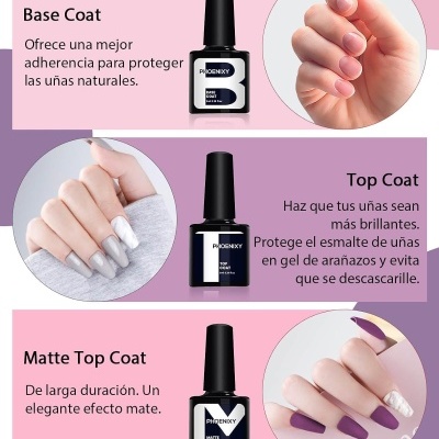 Kit&#x20;3&#x20;-&#x20;Unhas&#x20;Gel&#x20;com&#x20;Catalisador&#x20;UV&#x2F;LED&#x20;&#x2013;&#x20;12&#x20;Cores&#x20;Vernizes&#x20;Gel,&#x20;Base,&#x20;Top&#x20;Coat&#x20;Fosco&#x20;e&#x20;Brilhante&#x20;&#x2705;PRONTA&#x20;ENTREGA