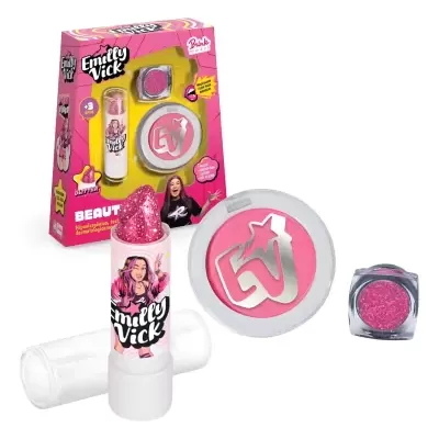 Kit&#x20;Beauty&#x20;Mix&#x20;Emilly&#x20;Vick&#x20;Dos&#x20;Rosa&#x20;Maquiagem&#x20;-&#x20;Brink&#x20;Model&#x2705;PRONTA&#x20;ENTREGA