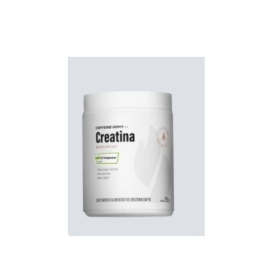Frasco branco do suplemento Creatina da Caffeine Army