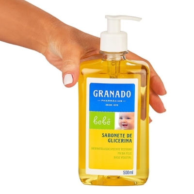 Granado&#x20;Gel&#x20;de&#x20;Banho&#x20;Glicerina&#x20;Beb&#x00E9;&#x20;Tradicional&#x20;500&#x20;ml