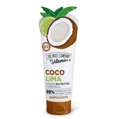 Tubo de loção corporal coco lima da The Fruit Company Vitamin+