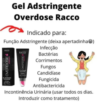 Gel&#x20;Adstringente&#x20;de&#x20;Massagem&#x20;Overdose&#x20;Racco&#x20;Intimo