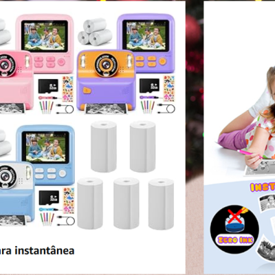 C&#x00E2;mara&#x20;Instant&#x00E2;nea&#x20;para&#x20;Crian&#x00E7;as&#x20;com&#x20;3&#x20;Rolos&#x20;-&#x20;&#x1F381;Prenda