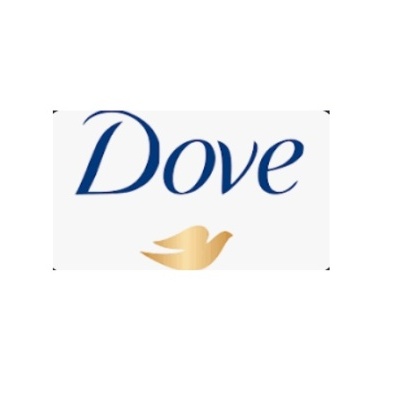 Logótipo Dove com pomba dourada