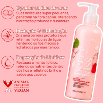 VIR&#x00C1;&#x20;-&#x20;KIT&#x20;BERRY&#x20;KISS&#x20;HIDRATA&#x00C7;&#x00C3;O