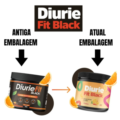 Diurie&#x20;Fit&#x20;Black&#x20;Queima&#x20;Gordura&#x20;R&#x00E1;pido&#x20;Sabor&#x20;Laranja