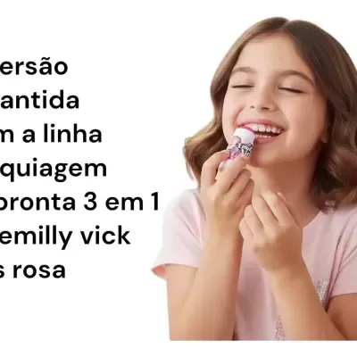 Maquilhagem&#x20;Infantil&#x20;Glitter&#x20;&#x2013;&#x20;Kit&#x20;T&#x00F4;&#x20;Pronta&#x20;Emilly&#x20;Vick&#x20;&amp;&#x20;Katlen