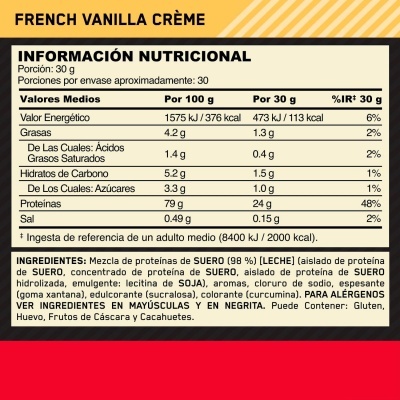 Optimum&#x20;Nutrition&#x20;Gold&#x20;Standard&#x20;100&#x25;&#x20;Whey,&#x20;Prote&#x00ED;na&#x20;em&#x20;P&#x00F3;,&#x20;Sabor&#x20;Creme&#x20;de&#x20;Baunilha&#x20;Francesa,&#x20;900g,&#x20;30&#x20;Doses&#x2705;PRONTA&#x20;ENTREGA