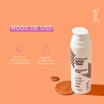 Bronzeador&#x20;Instant&#x00E2;neo&#x20;Red&#x20;Carpet&#x20;Glow&#x20;Skelt