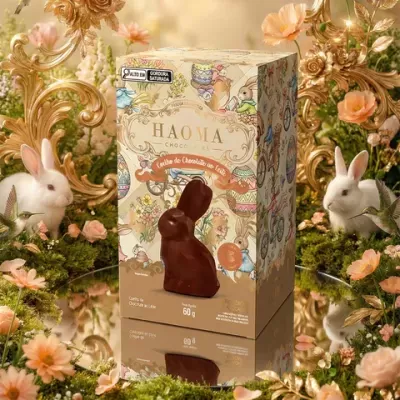 Coelho&#x20;de&#x20;Chocolate&#x20;ao&#x20;Leite&#x20;60g&#x2705;PRONTA&#x20;ENTREGA