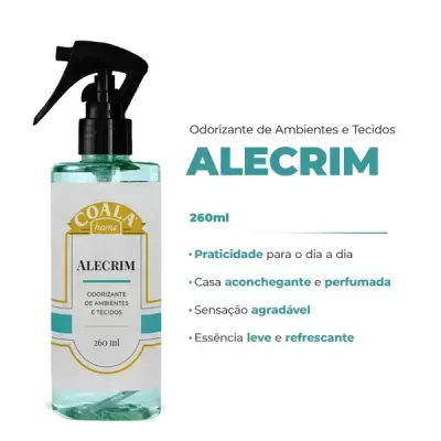 Frasco pulverizador de odorante Alecrim COALA home 260 ml