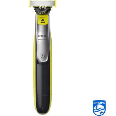 Aparelho elétrico Philips OneBlade preto e amarelo
