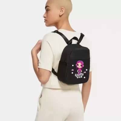 Mochila&#x20;Feminina&#x20;Sportswear&#x20;Preto&#x20;Emilly&#x20;Vick&#x20;Mini