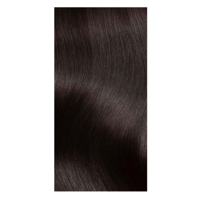 Cabelo liso castanho escuro com brilho e textura suave