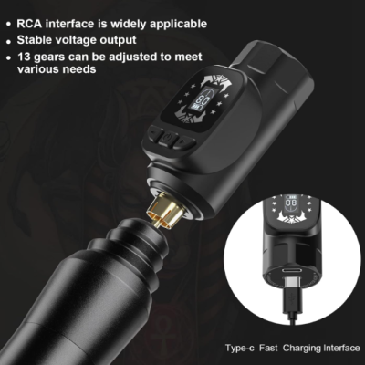 Kit&#x20;de&#x20;Tatuagem&#x20;sem&#x20;Fios&#x20;-&#x20;Pen&#x20;Girat&#x00F3;ria&#x20;Fonte&#x20;de&#x20;Alimenta&#x00E7;&#x00E3;o&#x20;Iniciante