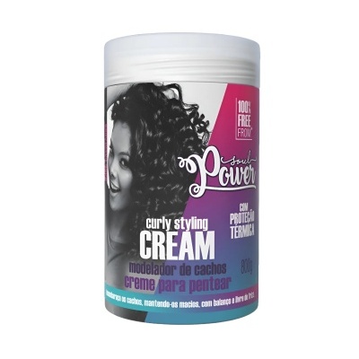 Creme modelador de cachos Soul Power com proteção térmica