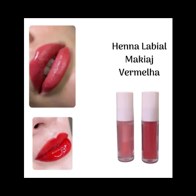 Henna&#x20;Labial&#x20;Vermelho&#x20;Makiaj&#x20;S&#x00E9;rum&#x20;Hidratante