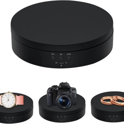 Base&#x20;Girat&#x00F3;ria&#x20;El&#x00E9;trica&#x20;para&#x20;Fotografia&#x20;Branco&#x2F;Preto