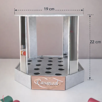 Expositor&#x20;Gloss&#x20;Carmed&#x20;Completo&#x20;42&#x20;Unidades&#x20;Mdf&#x20;Espelhado&#x20;Luxo