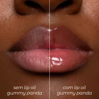 Lip&#x20;Oil&#x20;Gummy&#x20;Panda&#x20;Chaveiro&#x20;Hidratante&#x20;Brilho&#x20;&#x7C;&#x20;Strawberry&#x20;Jelly