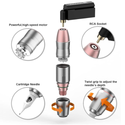 Kit&#x20;Tattoo&#x20;M&#x00E1;quina&#x20;Modo&#x20;Duplo&#x20;Cabo&#x2F;sem&#x20;Fio,&#x20;Design&#x20;Ergon&#x00F3;mico&#x20;&#x2705;PRONTA&#x20;ENTREGA