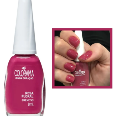 Verniz de unhas Colorama Rosa Floral Cremoso