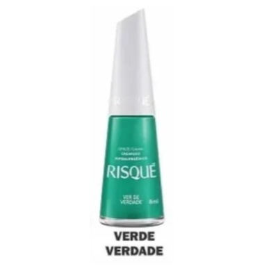 Frasco de verniz de unhas RISQUÉ verde