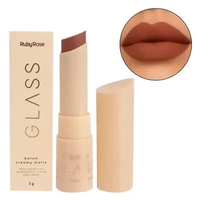 Batom&#x20;Creamy&#x20;Matte&#x20;Glass&#x20;-&#x20;Unit&#x20;Ruby&#x20;Rose