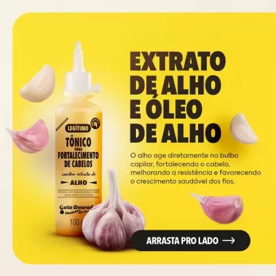 Tonico&#x20;Capilar&#x20;Gota&#x20;Dourada&#x20;Fortalecimento&#x20;Alho&#x20;100ml&#x20;&#x2705;PRONTA&#x20;ENTREGA