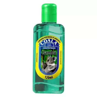 Frasco de limpador perfumado COALA Bambu com imagem de coalas