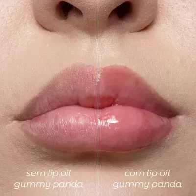 Lip&#x20;Oil&#x20;Gummy&#x20;Panda&#x20;Chaveiro&#x20;Hidratante&#x20;Brilho&#x20;&#x7C;&#x20;Strawberry&#x20;Jelly