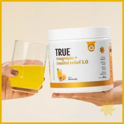 True&#x20;Magn&#x00E9;sio&#x20;&#x2B;&#x20;Inositol&#x20;Relief&#x20;3.0&#x20;-&#x20;Sabor&#x20;Maracuj&#x00E1;